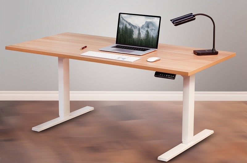 An adjustable standing desk