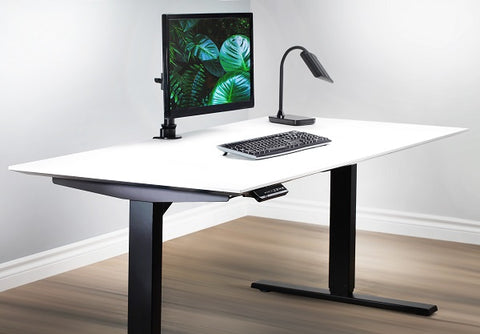 Standing desk with single monitor stand 