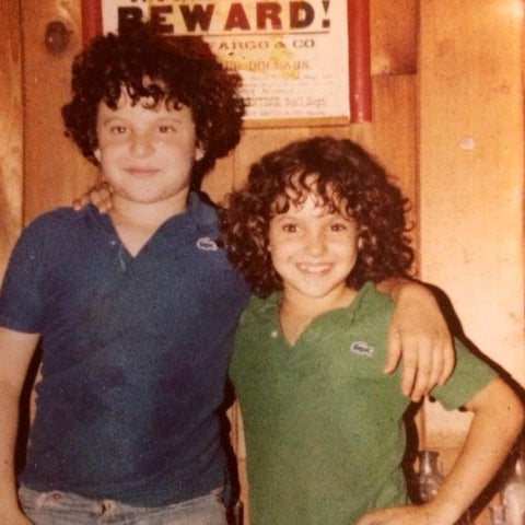 Picture of siblings Mark Greenberg and Jen Greenberg as kids