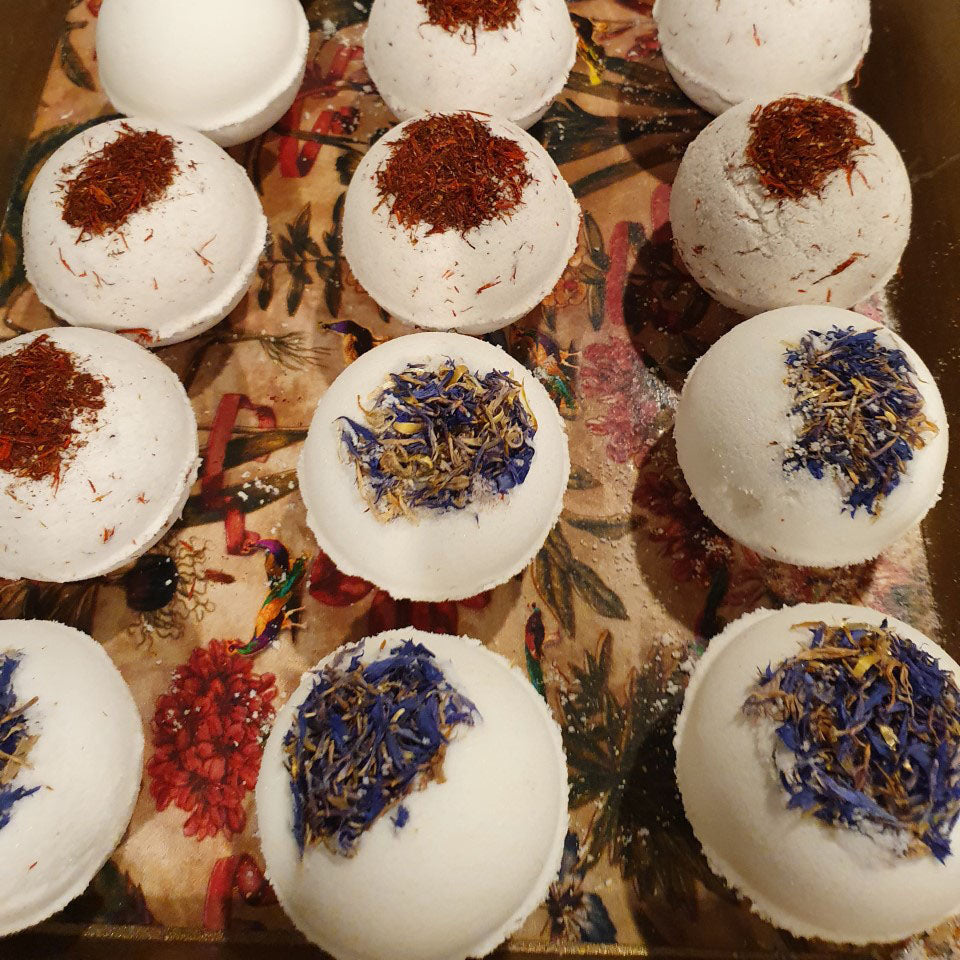 wildflower bath bombs