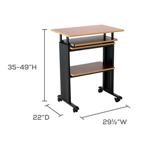 Safco 1929cy Muv Stand Up Adjustable Height Desk National