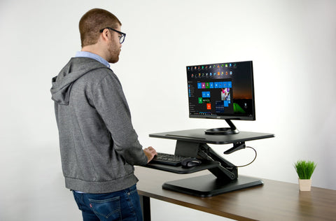 Vivo Desk V001g 25 Small Standing Desk Riser Sit Stand Converter