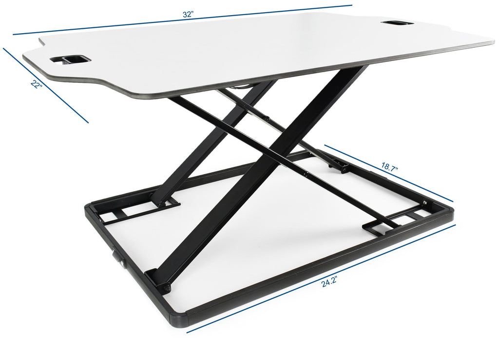 Vivo Desk V000h 32 Standing Single Top Desk Riser Converter