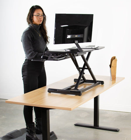 Vivo Desk V000n 33 Small Desk Riser Sit Stand Converter