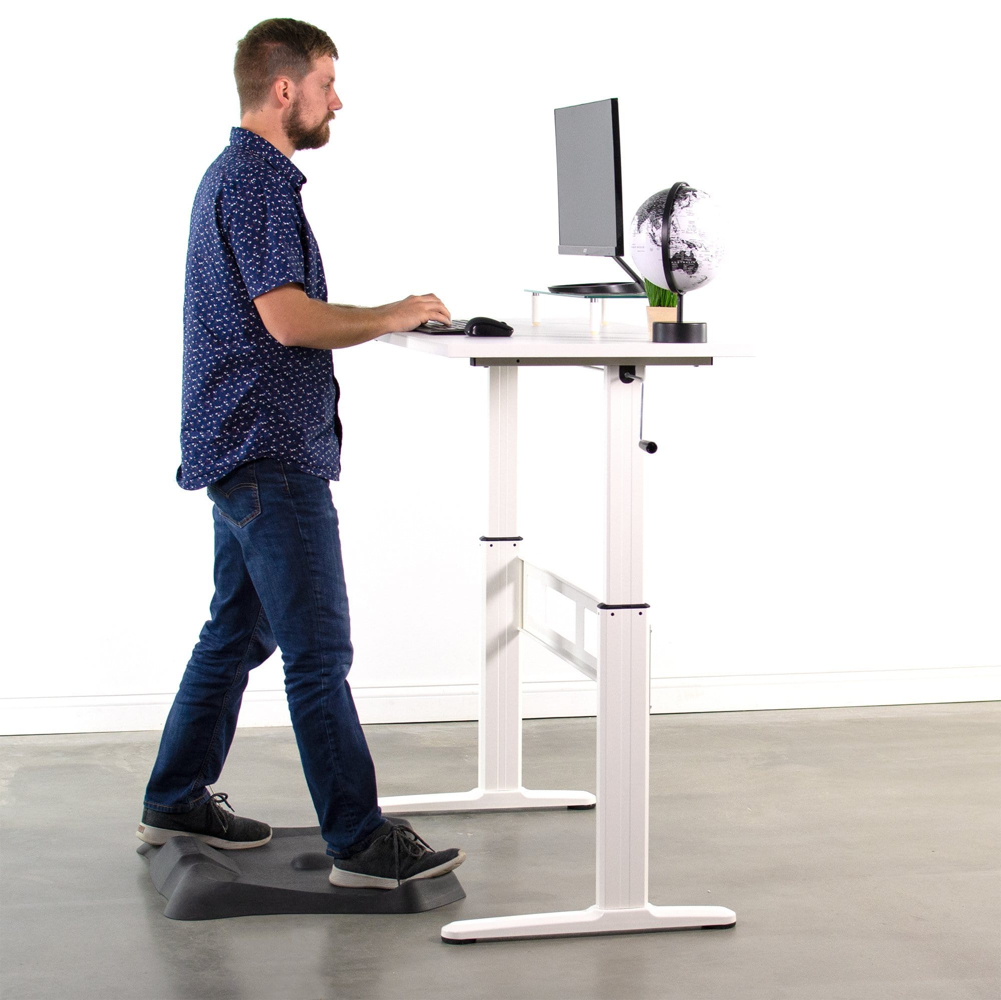 Stand V001o Single Monitor Desk Mount Youtube