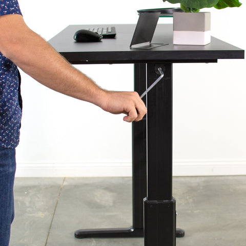 Vivo Desk V101m Manual Crank Standing Desk Frame Legs National