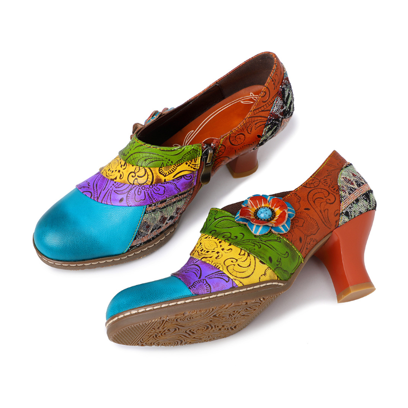 Embossed Mosaic Women's Shoes – Boho Shoes