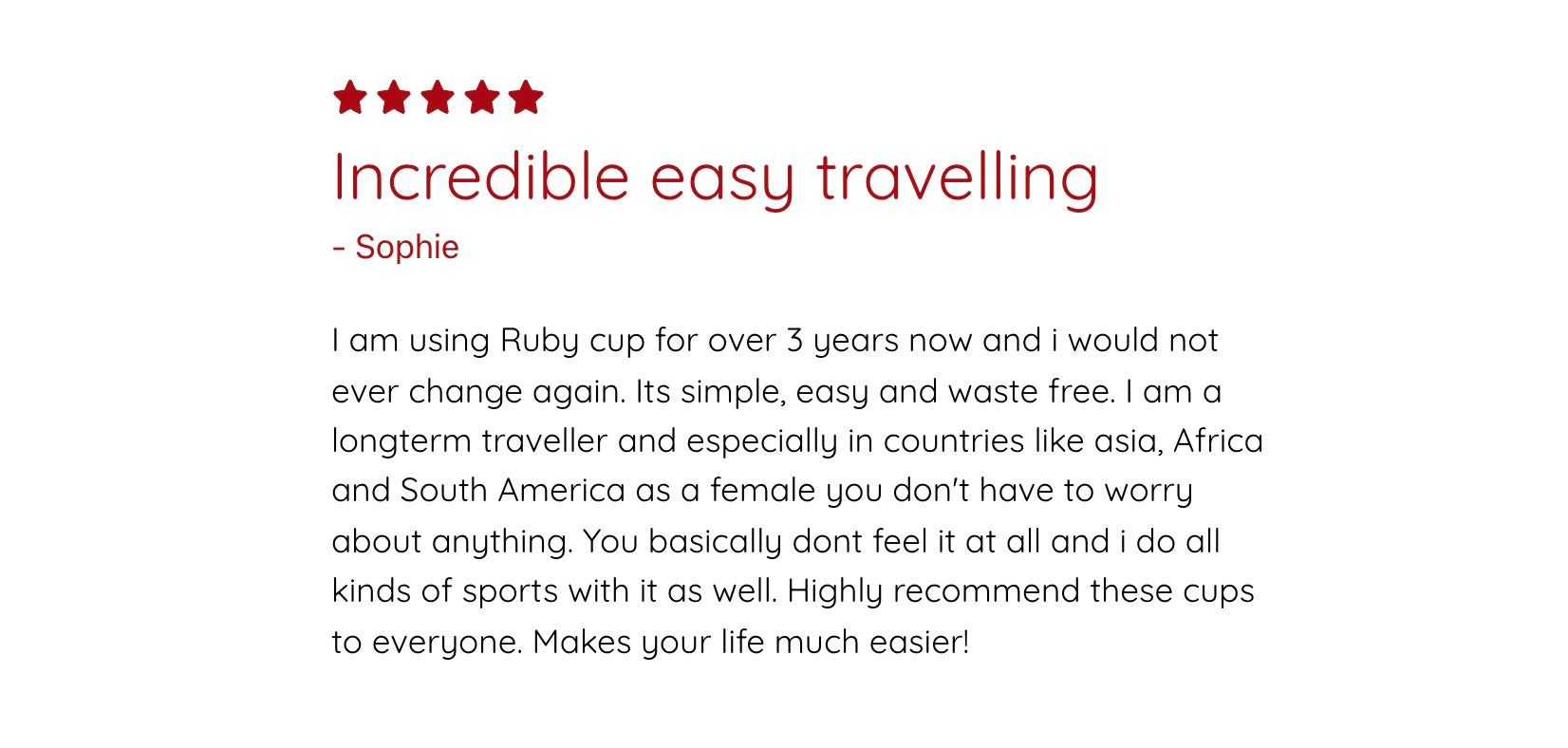 Ruby Cup menstrual cup review