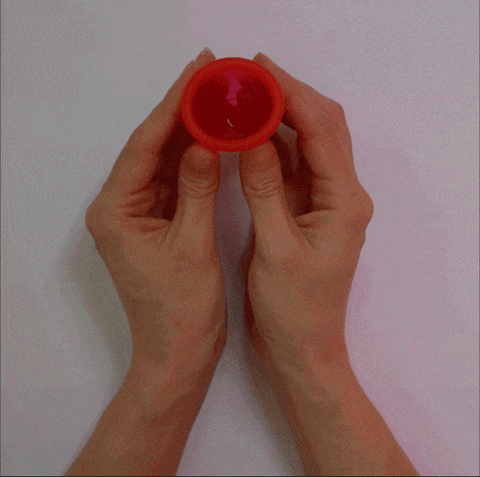 Ruby Cup menstrual cup 7-fold