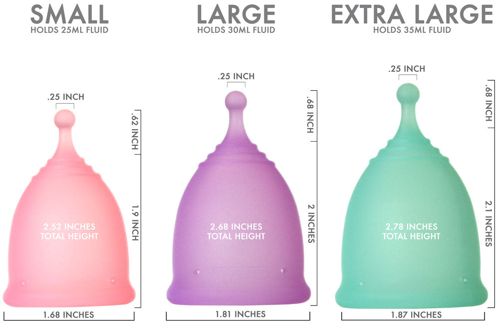 pixie cup size guide
