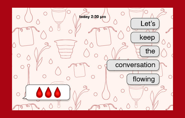 The period emoji opens conversations about menstruation online