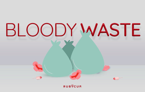 How much bloody waste from period products you can save with a menstrual cup