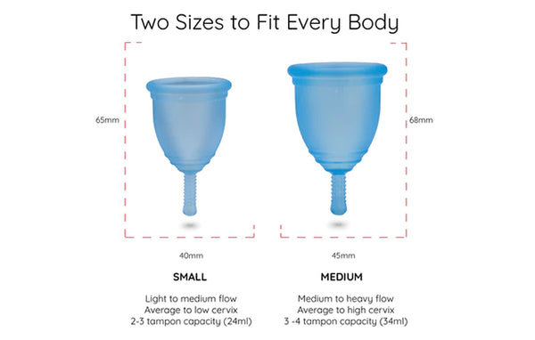 Ruby Cup size medium is ideal for a high cervix