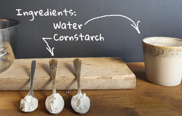 The few ingredients you need to make your own DIY water-based lube with cornstarch