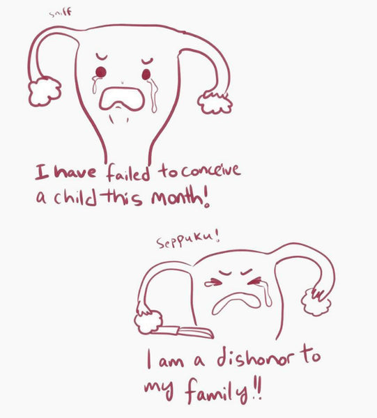 period meme about uterus going through grief