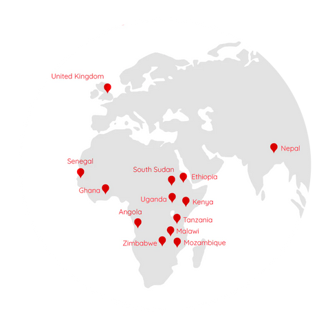 map showing where rub cup gives back