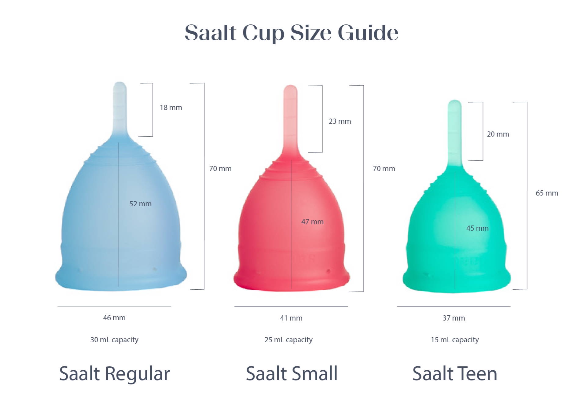 saalt cup size guide