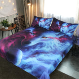 Where Light And Dark Meet Wolf Bedding Set Wildnstuff