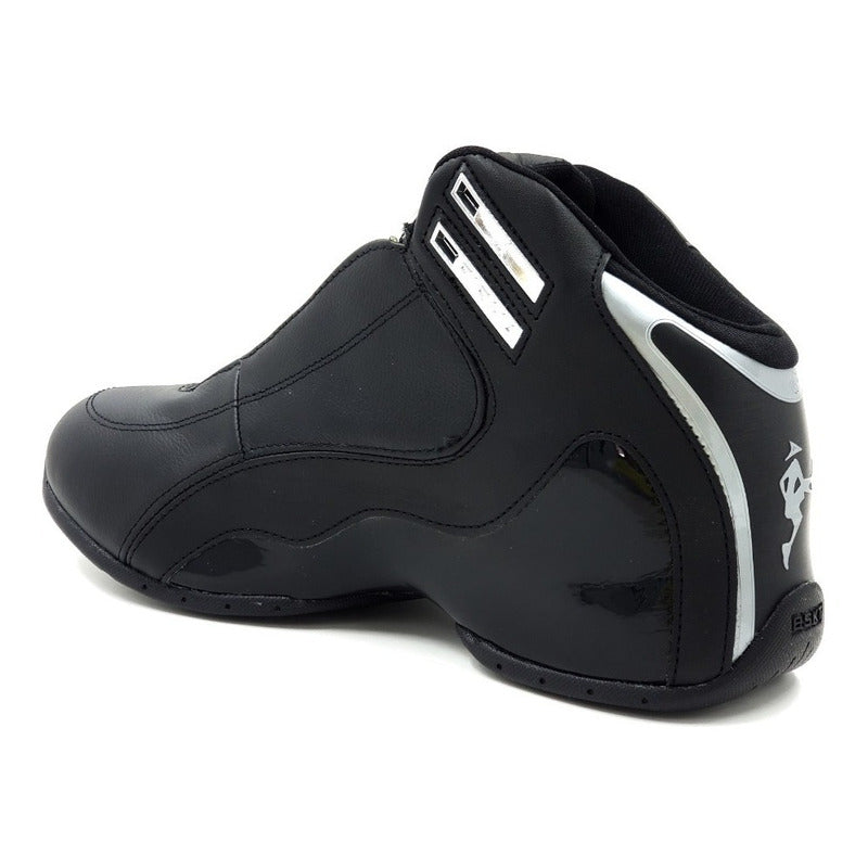 Tenis De Basquetbol Para Hombre Pirma 0767 Negro-plata - Tenis Sport MX