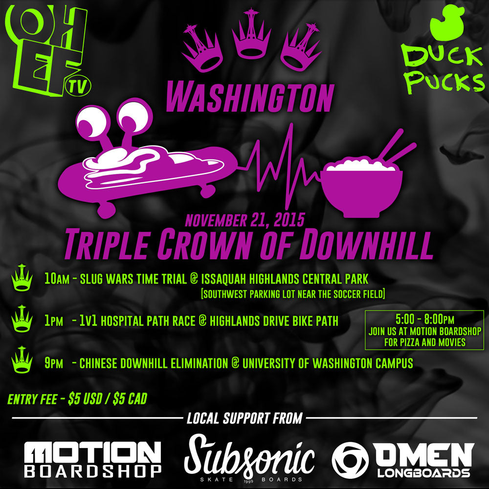 Omen Longboards - Triple Crown of Downhill Race Event
