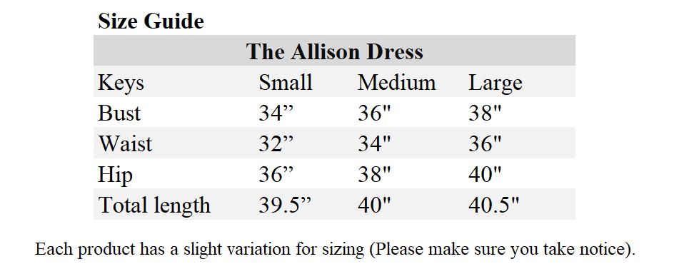 Thirakul Designs - Sizing Chart