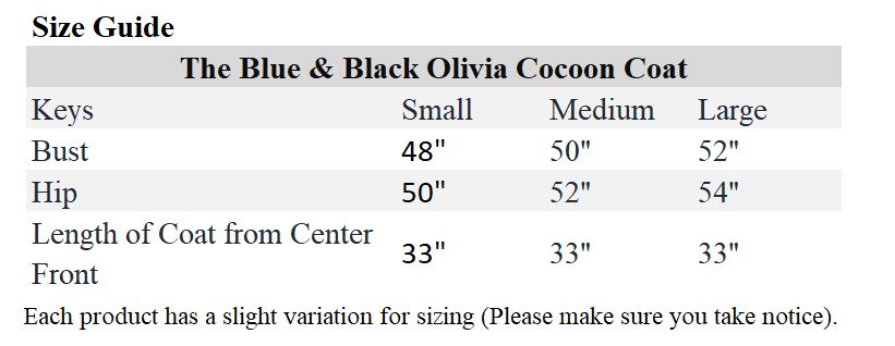 Thirakul Designs - Sizing Chart