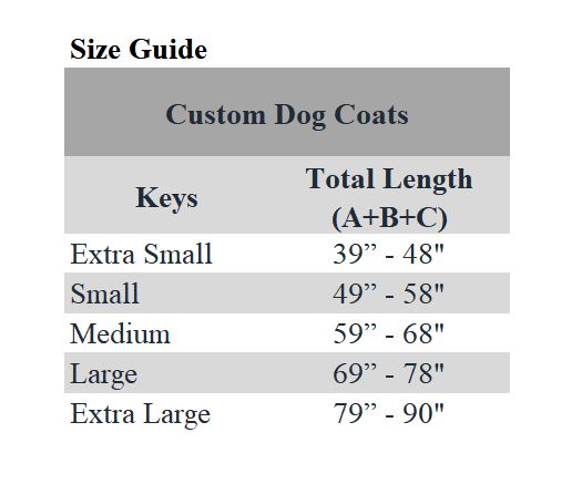 Thirakul Designs - Sizing Chart