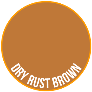 Pot of Two Thin Coats Dry Rust Brown, a UK-made acrylic miniature paint