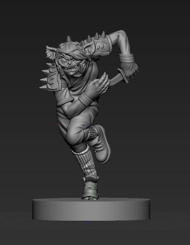 Front view of sculpt for Hobgoblin Two