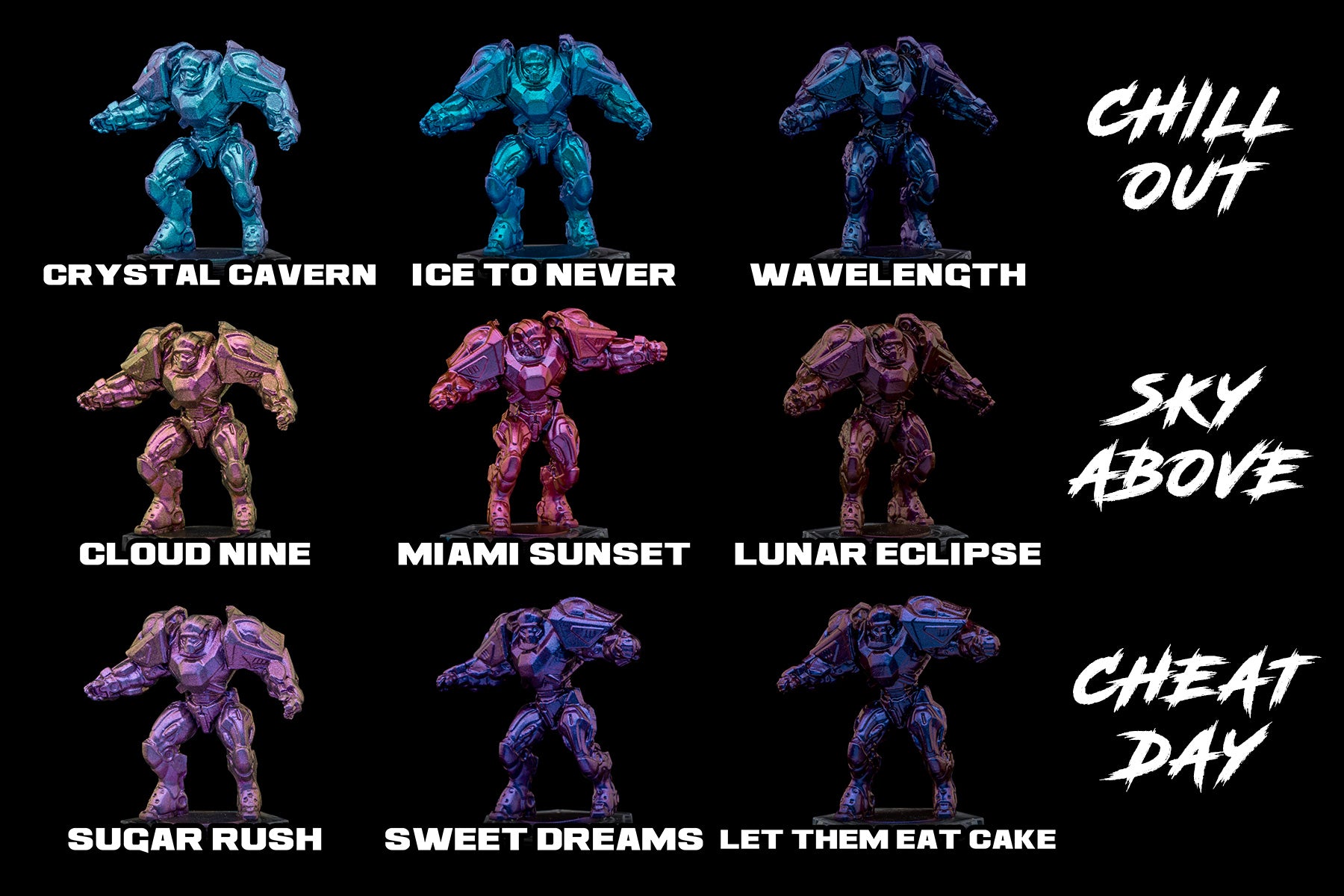 Turbo Shift Volume 2 Swatch Sky Above, Chill Out, Cheat Day