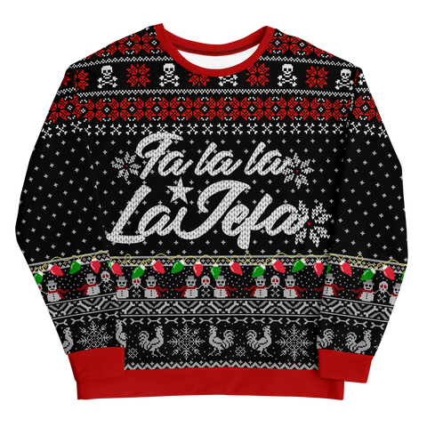 Premium Fleece Fa La La Jefa Pj/ Christmas Sweatshirt