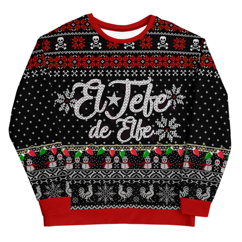 Premium Fleece El Jefe De Elfe Pj/ Christmas Sweatshirt