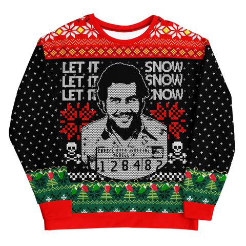 Let it Snow! OG Navidad Fleece-lined Sweater (Premium all-over print)