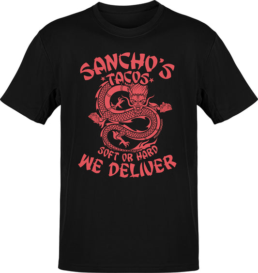 Premium Sancho's Tacos OG Delivery Takeout Tee