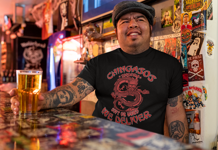 Chingasos Taqueria Old School Takeout T-Shirt