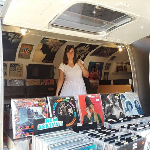 CT in Airstream full of records