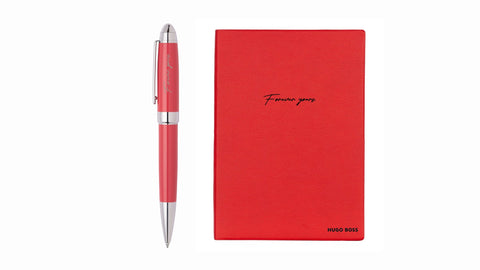 Hugo Boss Accessories in red tone Luxury business gifts & corporate gifts | Notebook | Notepad