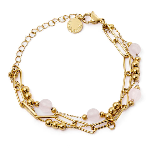 鐘錶珠寶禮品 | 女士服裝和配件 CACHAREL 別緻的金色/粉紅色手鍊 Andrea