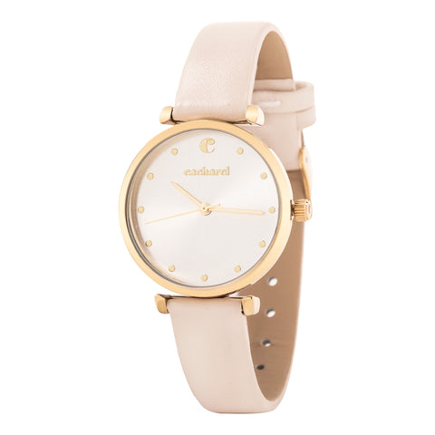 鐘錶珠寶禮品 | 香港卡夏爾商務禮品 Odeon 米白色錶帶腕錶