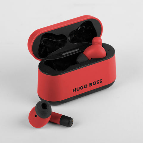 Hugo Boss Accessories in red tone Luxury business gifts & corporate gifts | Gear Matrix Earphones red
