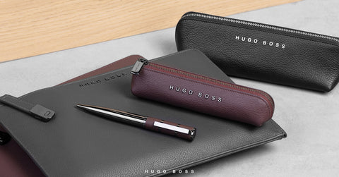 HUGO BOSS Black pencil case Storyline with embossed logo | Pencil case | Pencil pouch