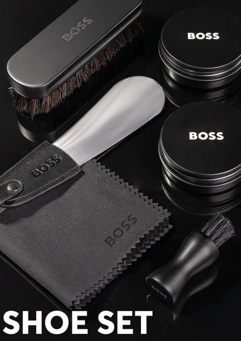 HUGO BOSS 豪華企業禮品套裝 | 鞋子護理套裝標誌性黑色