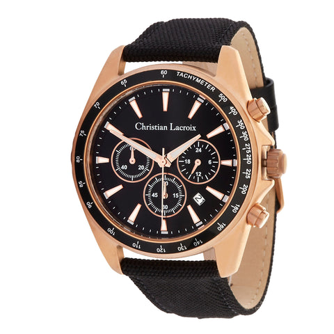 手錶禮品推薦 | 男士測速表 CHRISTIAN LACROIX 玫瑰金計時碼錶 Caprio