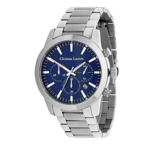 Christian Lacroix 手錶禮品推薦 | 計時腕錶 CHRISTIAN LACROIX 鉻/海軍藍鋼腕錶 Astrum