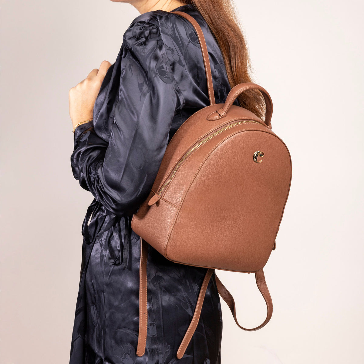Backpack in camel color Alma from Cacharel business gifts in HK ...