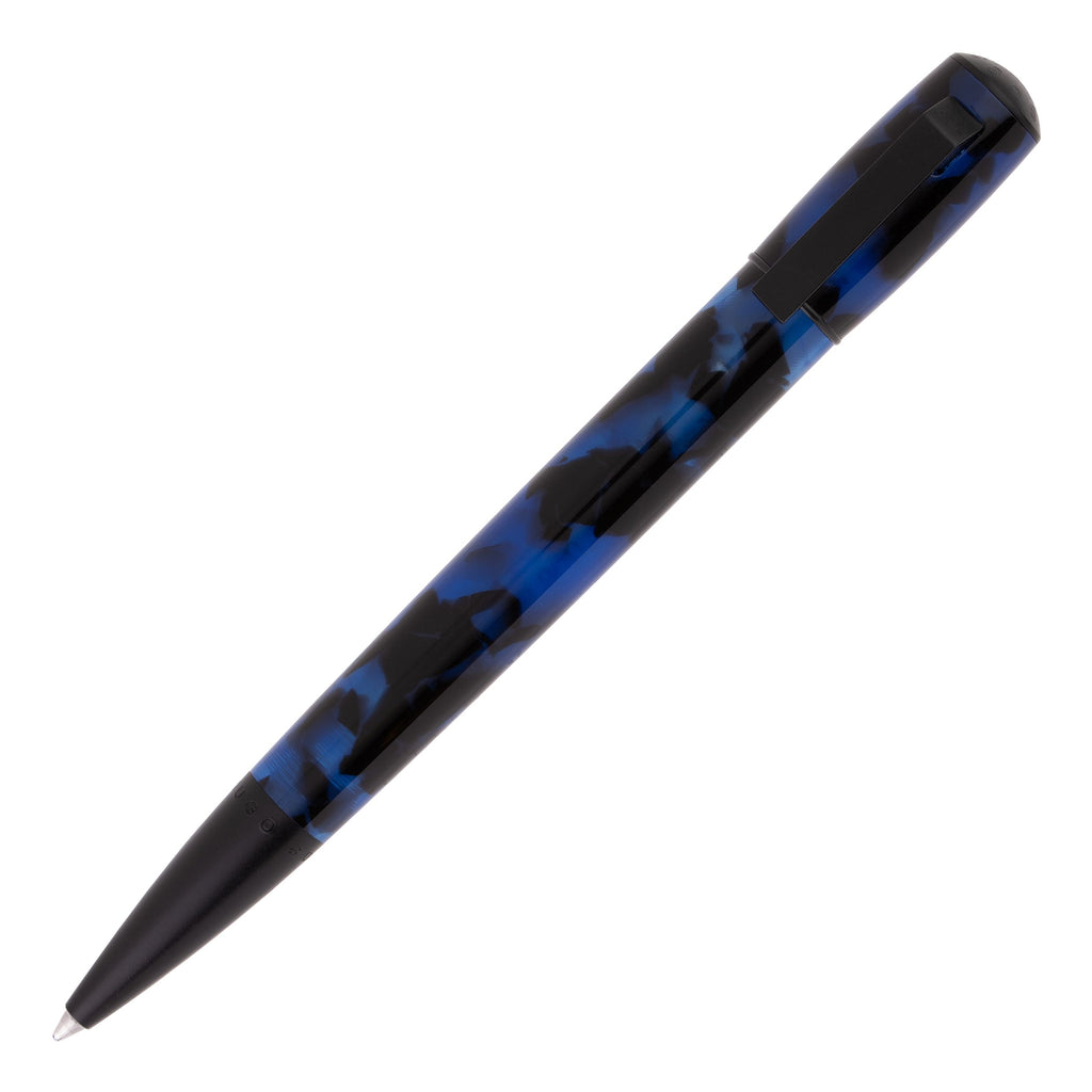 Hugo Boss Pure Leather Black Ballpoint Pen
