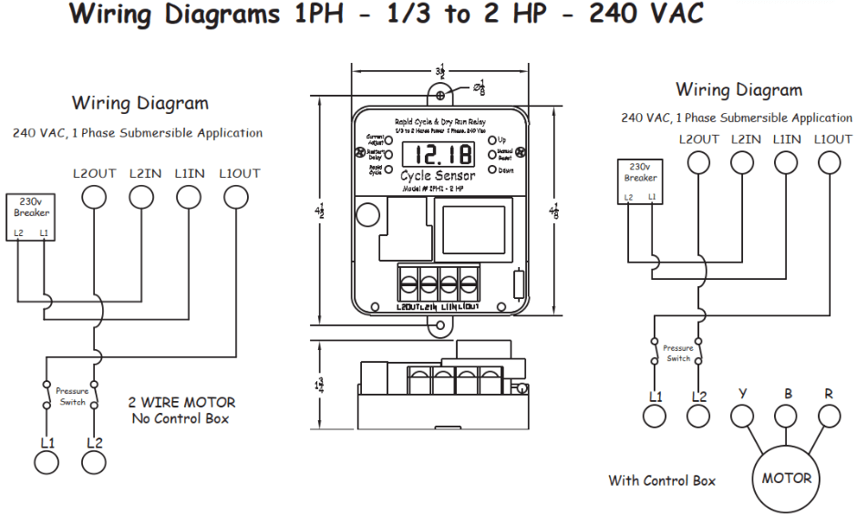 Cycle Sensor 1PH wiring diagram 1