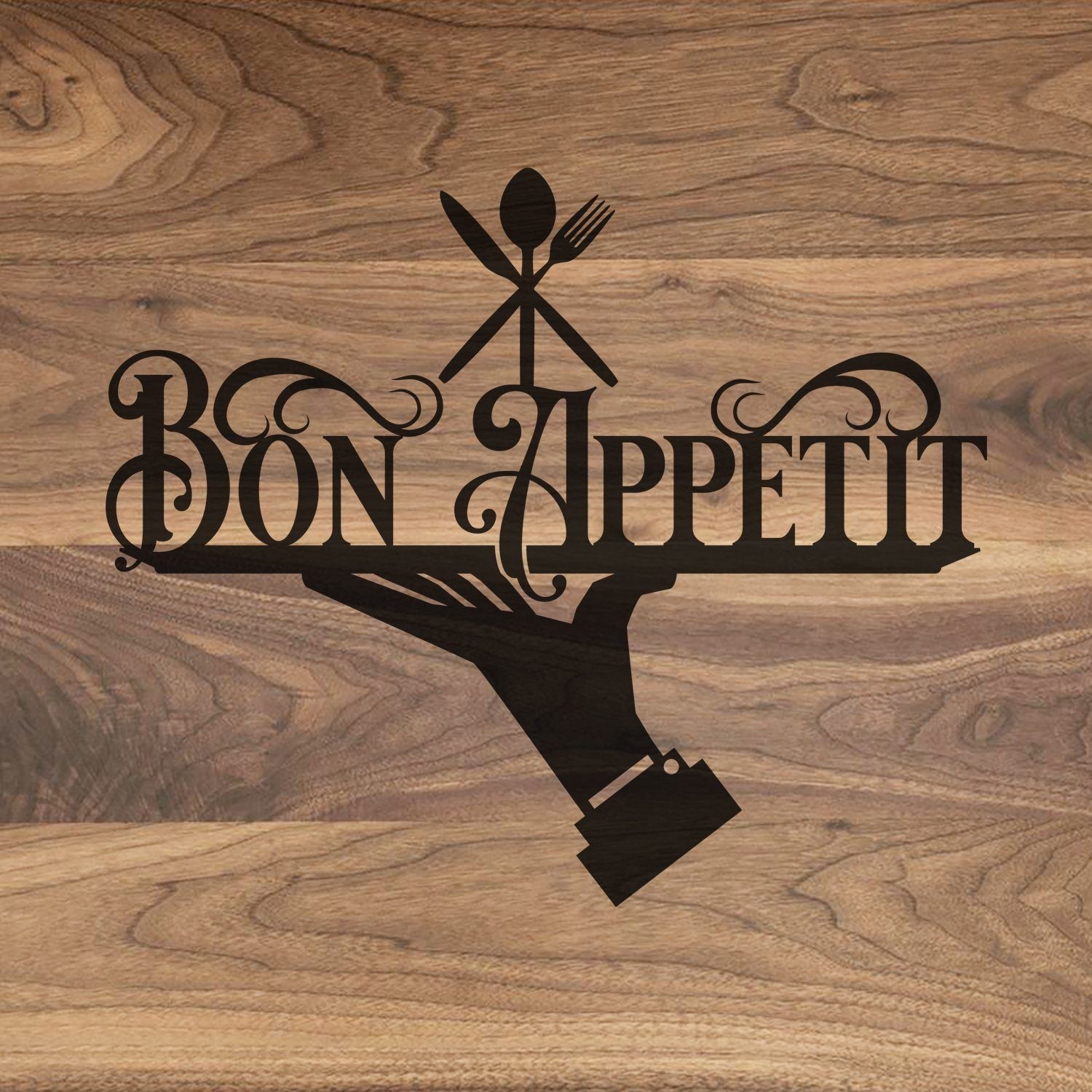 Bon Appetit - Engraved Walnut Cutting Board – Hailey Home