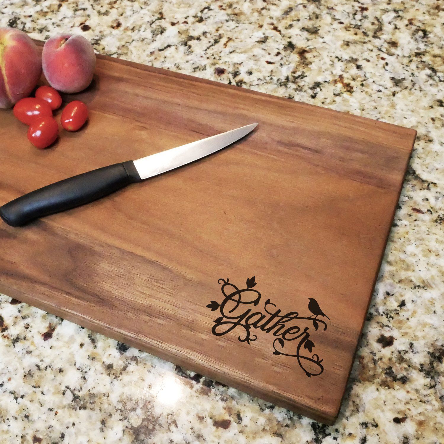 Personalized Cherry Cutting Board w/ Handle 8 x 17 – Hailey Home