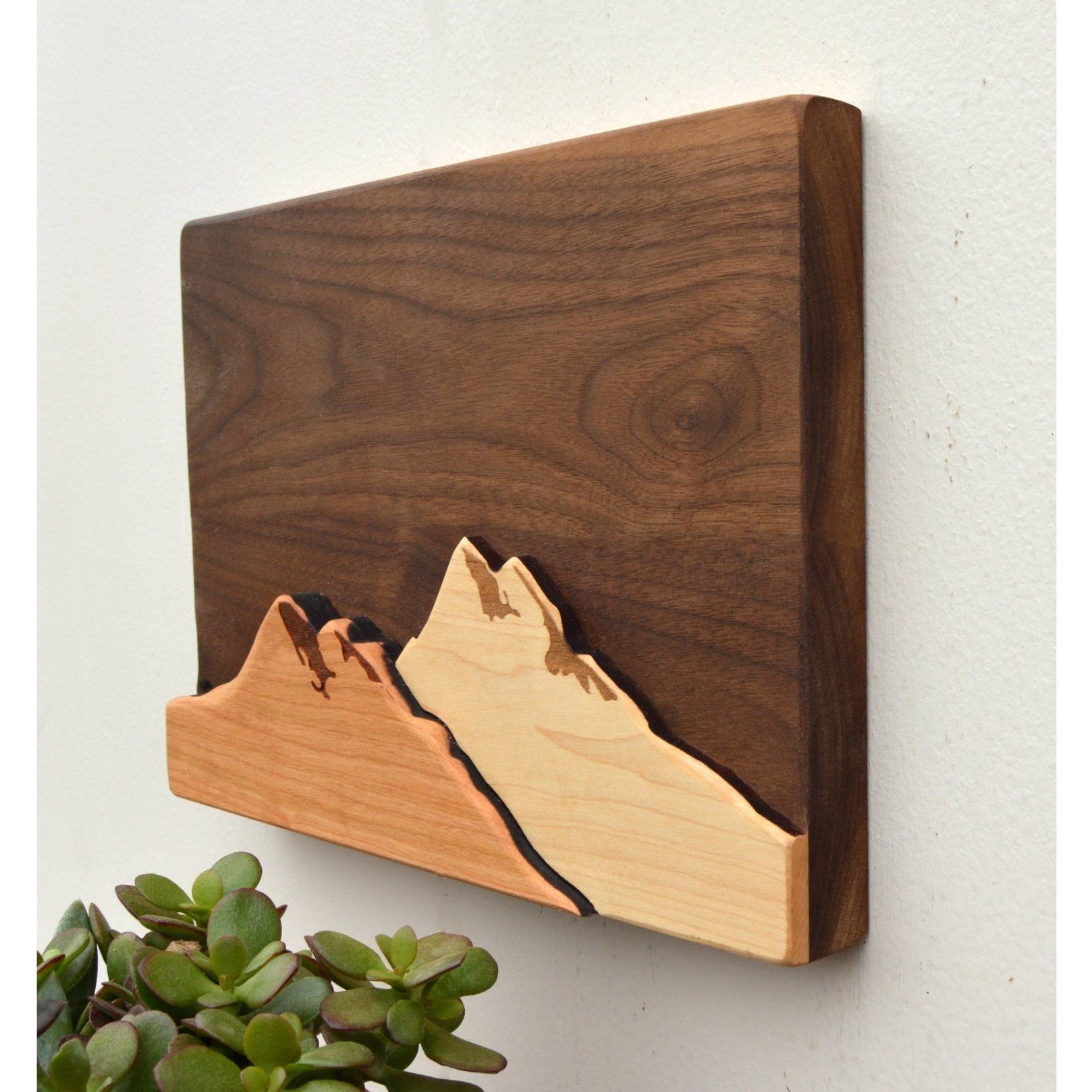 Mountain Wooden Wall Art Hailey Home